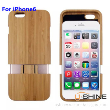 China Factory Supply Genuine Natural Real Bamboo Wooden Case for iPhone 6 4.7 inch